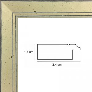 Modery cadre 50x70 blanc pour photo et poster, cadre en bois pour feuilles  50x70 (50x70cm, blanc)